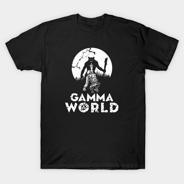 Gamma World (Black Print) T-Shirt by Miskatonic Designs